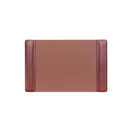 Dacasso Mocha Leather 22" x 14" Side-Rail Desk Pad PR-3028